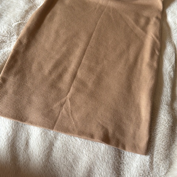 Tan Ribbed Tank Dress Size - Picture 3 of 3